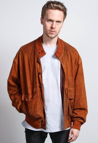 VINTAGE SUEDE BOMBER JACKET