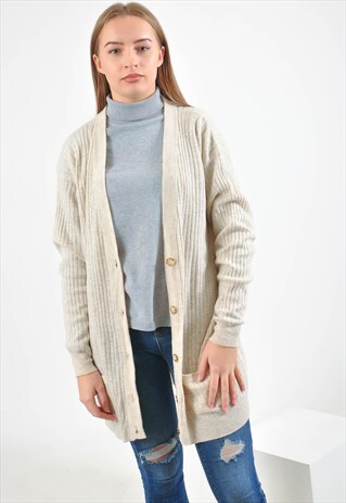 VINTAGE 90'S CARDIGAN IN BEIGE