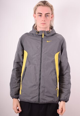 NIKE MENS VINTAGE REVERSIBLE JACKET SMALL GREY 90S