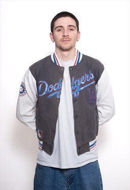 Vintage Majestic x Dodgers MLB Cotton Button Jacket