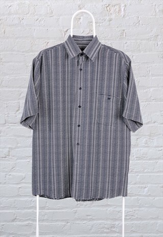 VINTAGE GABICCI PATTERNED CRAZY PRINT SHIRT MEDIUM