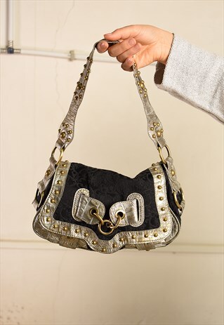 VINTAGE Y2K RETRO KITSCH MONOGRAM MINI SHOULDER BAG