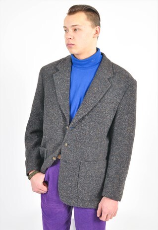VINTAGE TWEED BLAZER JACKET