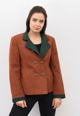 SONNBLICK Vintage Wool Trachten Blazer Jacket Coat German