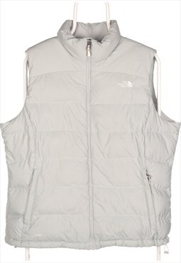 Vintage 90's Grey The North Face 700 Puffer Gilet - Xlarge