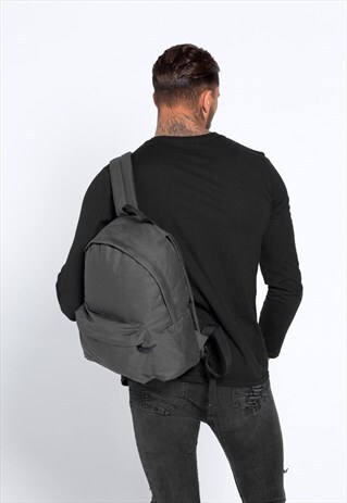 ESSENTIAL RUCKSACK BACKPACK BAG - CHARCOAL GREY
