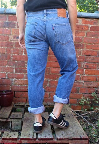 VINTAGE LEVI'S MOM JEANS SIZE 12 RARE WHITE OAK DENIM MUM