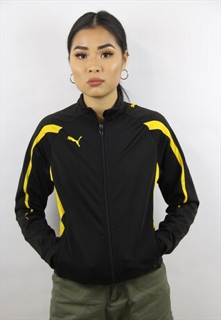 VINTAGE PUMA ZIP-UP PRINT 90'S JACKET