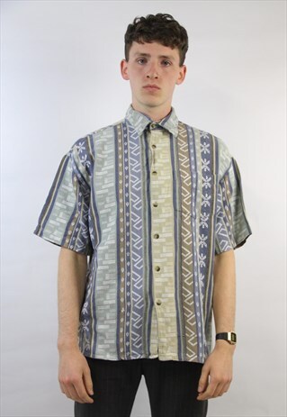 VINTAGE 90'S NAVAJO PATTERNED SHIRT