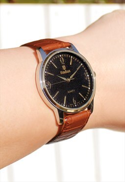 Classic Black Gold & Silver Watch