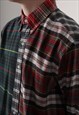 90S RALPH LAUREN MADRAS CHECK BUTTON DOWN SHIRT NORMCORE