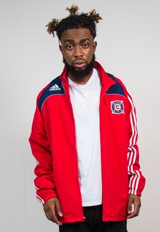 ADIDAS TRACKSUIT JACKET CHICAGO FIRE RED