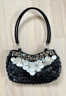Y2K Embellished Beaded Handbag