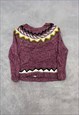 OLD NAVY KNITTED JUMPER ABSTRACT PATTERNED KNIT SWEATER