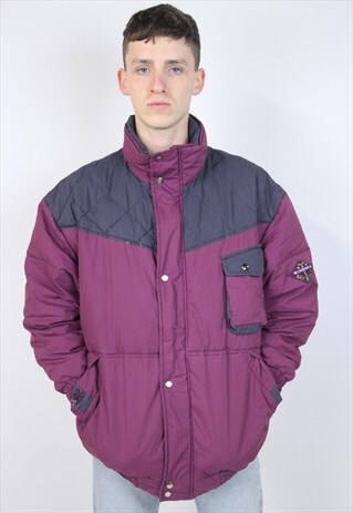 VINTAGE 90S PURPLE PADDED JACKET