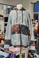Upcycled jumper hoodie - Grey