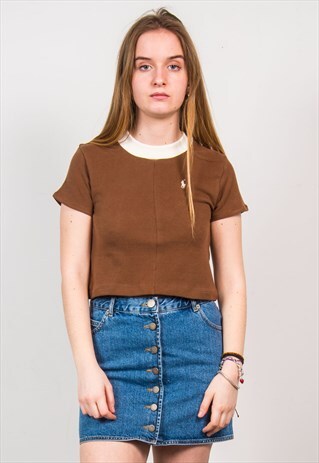 RALPH LAUREN CROP TOP T-SHIRT