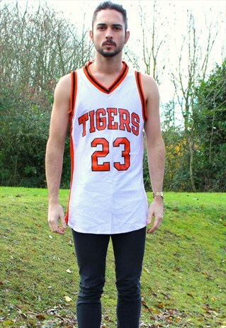 VINTAGE 90S RUSSELL ATHLETIC BASKETBALL JERSEY VEST - M/L