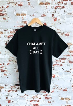 Chalamet All Day print White unisex T-shirt