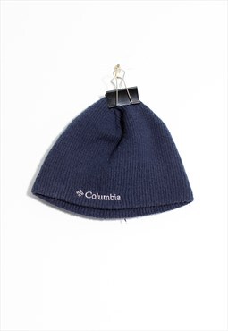 90s Sports Y2k Vintage Columbia Knit RIbbed Navy Hat