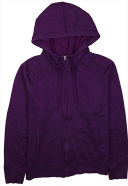 Vintage 90's Champion Hoodie Plain Full Zip Up Purple XLarge