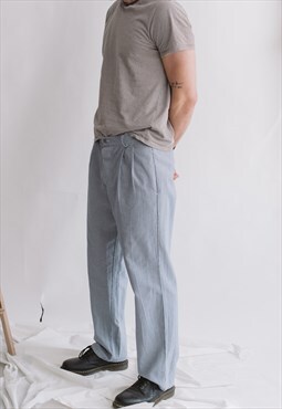 Vintage 60s Classic Fit Trousers in Small Check
