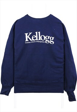 Vintage 90's Champion Sweatshirt Kellogg Reverse Weave Navy