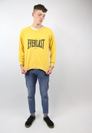 VINTAGE YELLOW EVERLAST SWEATSHIRT