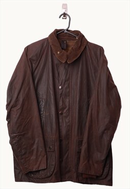 Vintage 90s Barbour Wax Jacket in Brown