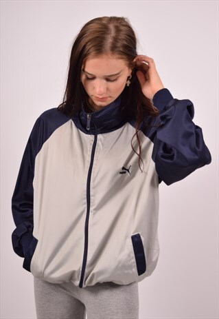 VINTAGE PUMA SV MEGESHEIM TRACKSUIT TOP JACKET BLUE
