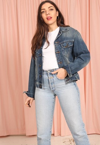 LEE VINTAGE 90S DENIM JACKET IN MID WASH
