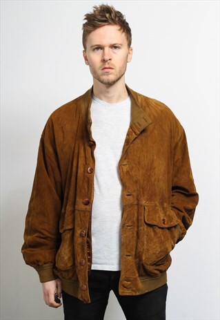 VINTAGE SUEDE BOMBER JACKET