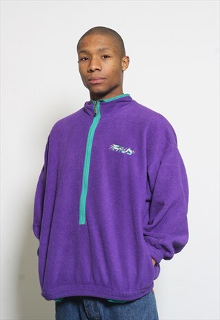 VINTAGE MAGICLINE FILA FLEECE PURPLE