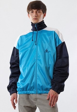 VINTAGE LE COQ SPORTIF TRACKSUIT 90S BLUE BLACK
