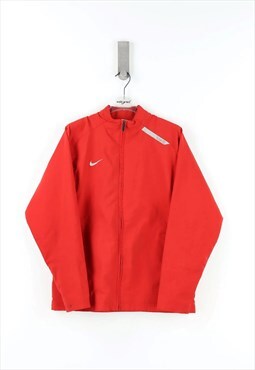 Nike Total 90 Zip Sweatshirt in Red - XL