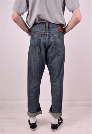LEVI'S 514 MENS VINTAGE JEANS W34 L30 BLUE 90S