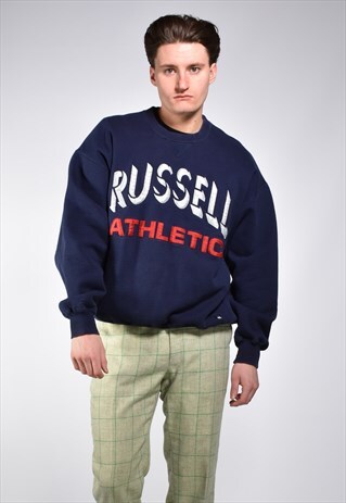 VINTAGE 1990S RUSSELL ATHLETIC EMBROIDERED SWEATSHIRT