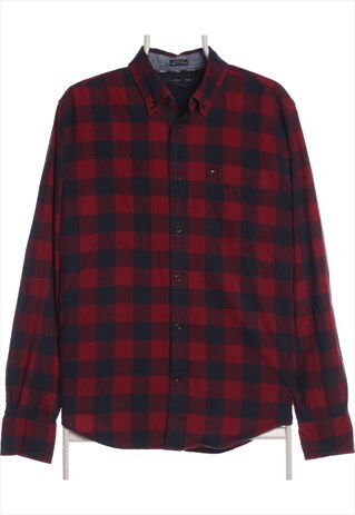 TOMMY HILFIGER 90'S CHECK LUMBERJACK BUTTON UP SHIRT MEDIUM
