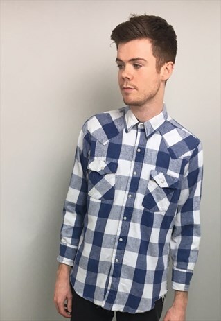 VINTAGE 90S CHECK FLANNEL SHIRT