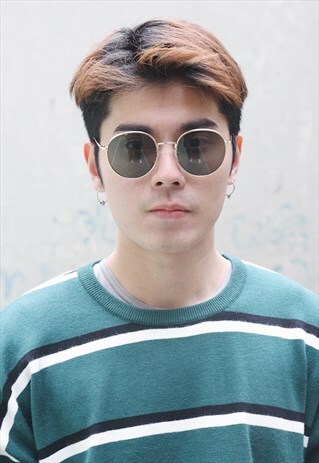 CLASSIC ROUND SUNGLASSES - BLACK