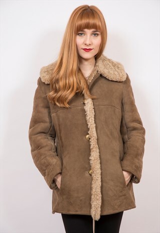 VINTAGE LAMBSKIN SHEARLING COAT