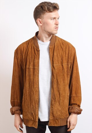 VINTAGE SUEDE BOMBER JACKET