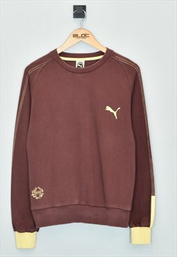 Vintage Puma Sweatshirt Maroon XSmall