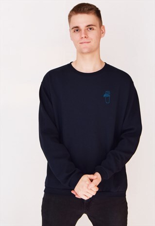 NAVY FRESH AS FUCK (BLUE) SWEATSHIRT