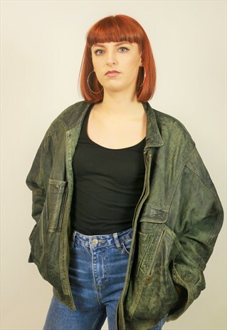 VINTAGE LEATHER SOFT BOMBER JACKET