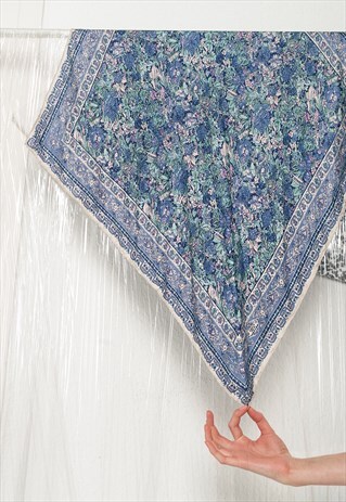 70S VINTAGE PURE SILK SCARF