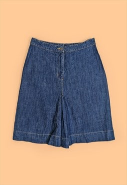 Vintage 90's Y2K A-line denim midi skirt