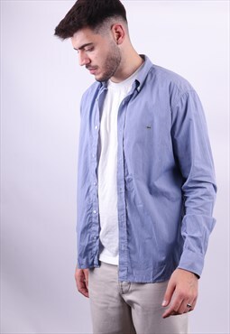Vintage Lacoste Long Sleeve Shirt in Blue