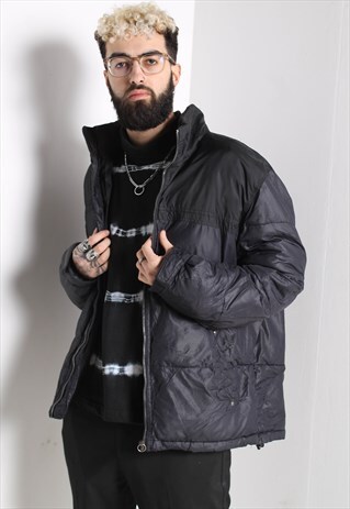 VINTAGE LEVI'S PADDED PUFFER COAT BLACK
