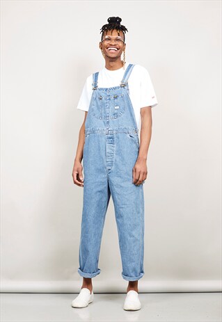 VINTAGE LEE 80'S MID-WASH DUNGAREES